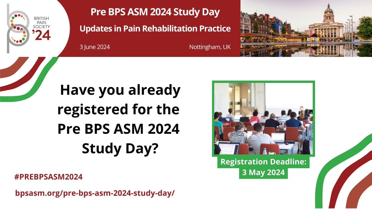 📚 Prepare for an enlightening experience at #PreBPSASM2024 Study Day! Gain valuable insights and knowledge to enrich your journey at the meeting. Registration and more information 👉 bit.ly/3x9qU1z