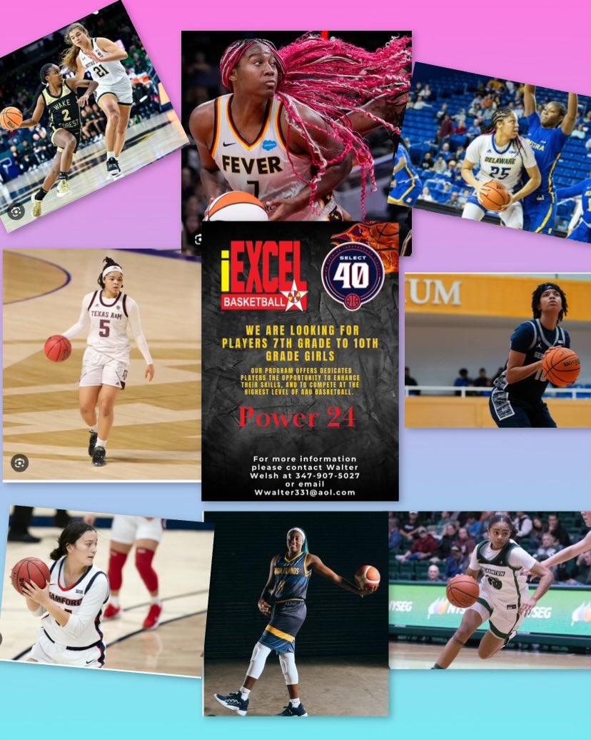IEXCEL BASKETBALL is looking for players who are interested in playing a National schedule on the Select 40 circuit for spring and summer. We have help produce some of the best players in our area for the past 15 years. You can call coach Walter at 347 - 907-5027.