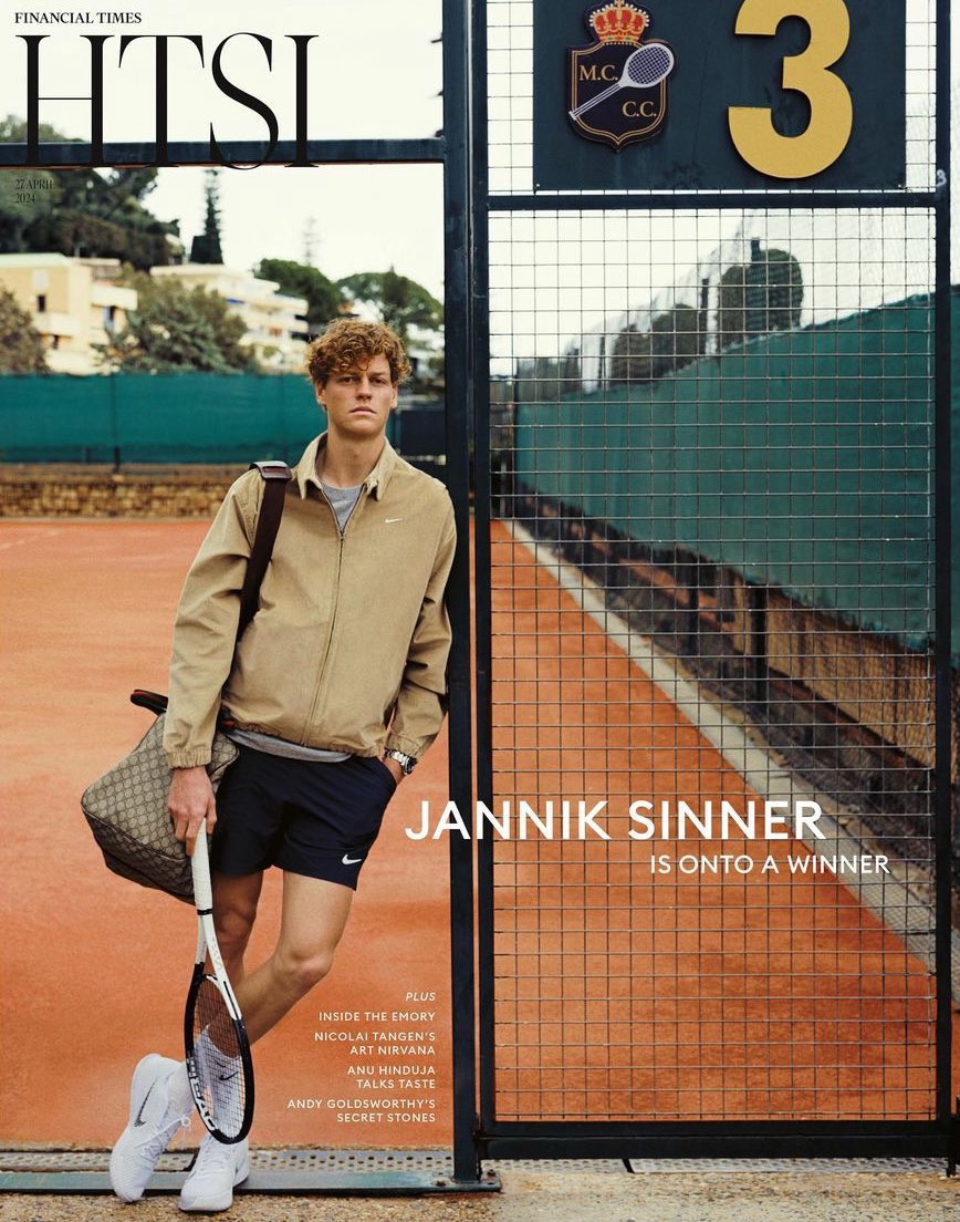 Jannik Sinner on the cover of HTSI. 

🇮🇹🦊