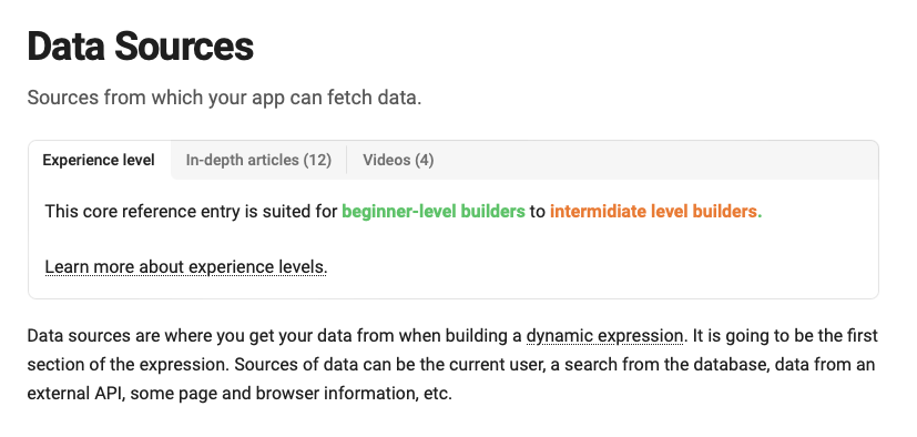 Based on user feedback from the @bubble docs survey, we learned that beginners struggle to find the right content in the docs. We've made a fairly large update to the core reference to show the recommended experience level and prerequisite reading needed to understand a given…