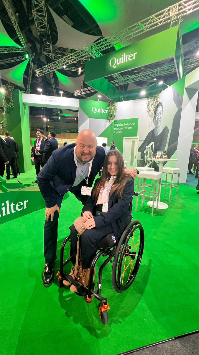 Nicky and Sophia are representing us today at the ICC Birmingham, for the Quilter Conference. 

We are proud &amp; honoured to support the Quilter Foundation, with the grant that they have given us enabling us to build and sustain our sensory experiences💚 we’ll be on stage soon…