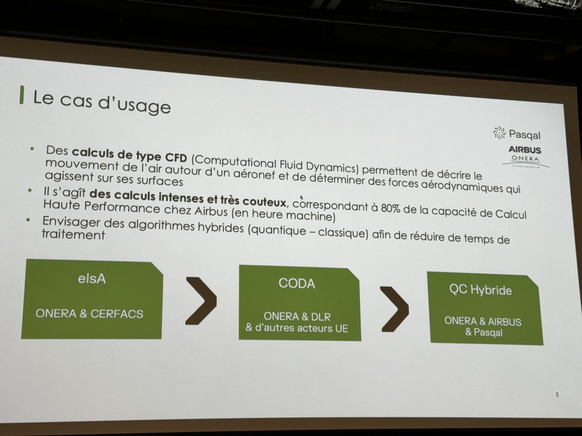 Optimiser les calculs en mécanique des fluides en aérodynamique via calcul #quantique par <a href="/pasqal_quantum/">Pasqal - Quantum Computing</a> <a href="/Airbus/">Airbus</a> <a href="/onera_fr/">ONERA</a> via #PackQuantique <a href="/iledefrance/">Région Île-de-France</a> <a href="/ADublanche/">Alexandra Dublanche</a> <a href="/vpecresse/">Valérie Pécresse</a> <a href="/sup_recherche/">Ministère Enseignement supérieur/Recherche/Espace</a> <a href="/Genci_fr/">Genci</a> <a href="/GifasOfficiel/">GIFAS</a> <a href="/Teratec_EU/">Teratec</a> <a href="/Pole_Systematic/">Pôle Systematic</a> <a href="/SGPI_avenir/">Secrétariat général pour l’investissement</a>