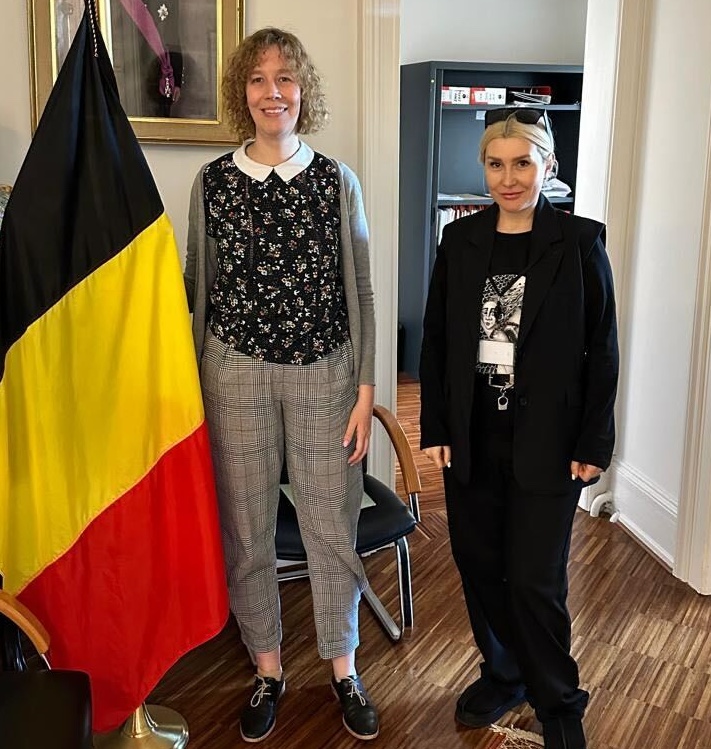 Thrilled to meet with Ms. Sarah van Buggenhout, Deputy for #PressFreedom at Belgium’s Permanent Representative to the #councilofeurope. Discussing strategies to safeguard press freedom worldwide in #Strasbourg. 🌍 🇧🇪

#StopMediaBan #PressFreedom #GlobalAdvocates