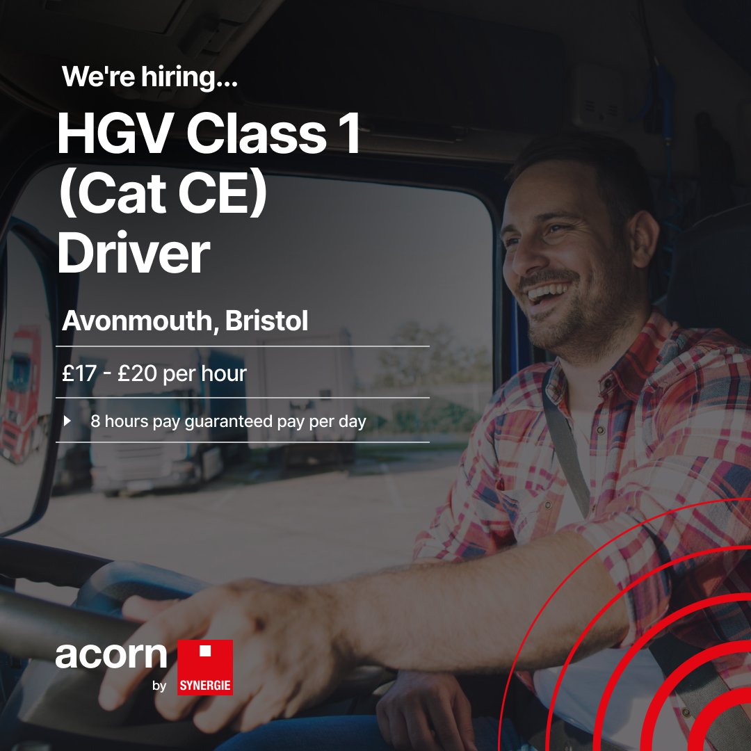 Acorn by Synergie - Driving Jobs tweet media