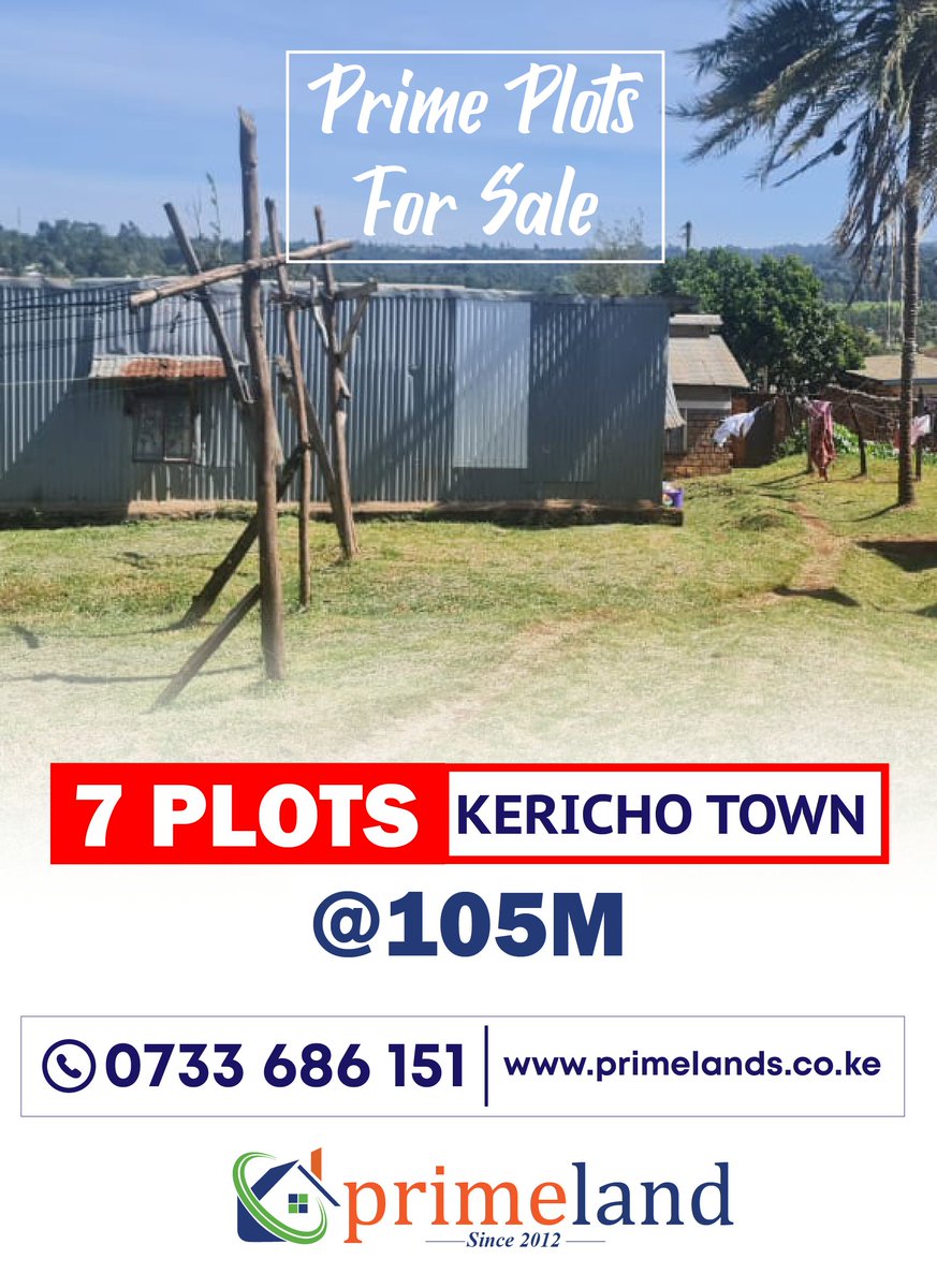 We have 7 EXCLUSIVE plots in a prime location, ready for you to develop. Contact us today to schedule a viewing and secure your piece! ☎️ #KerichoPlots #PrimeLocation #InvestInKenya #BuildYourDreamHome