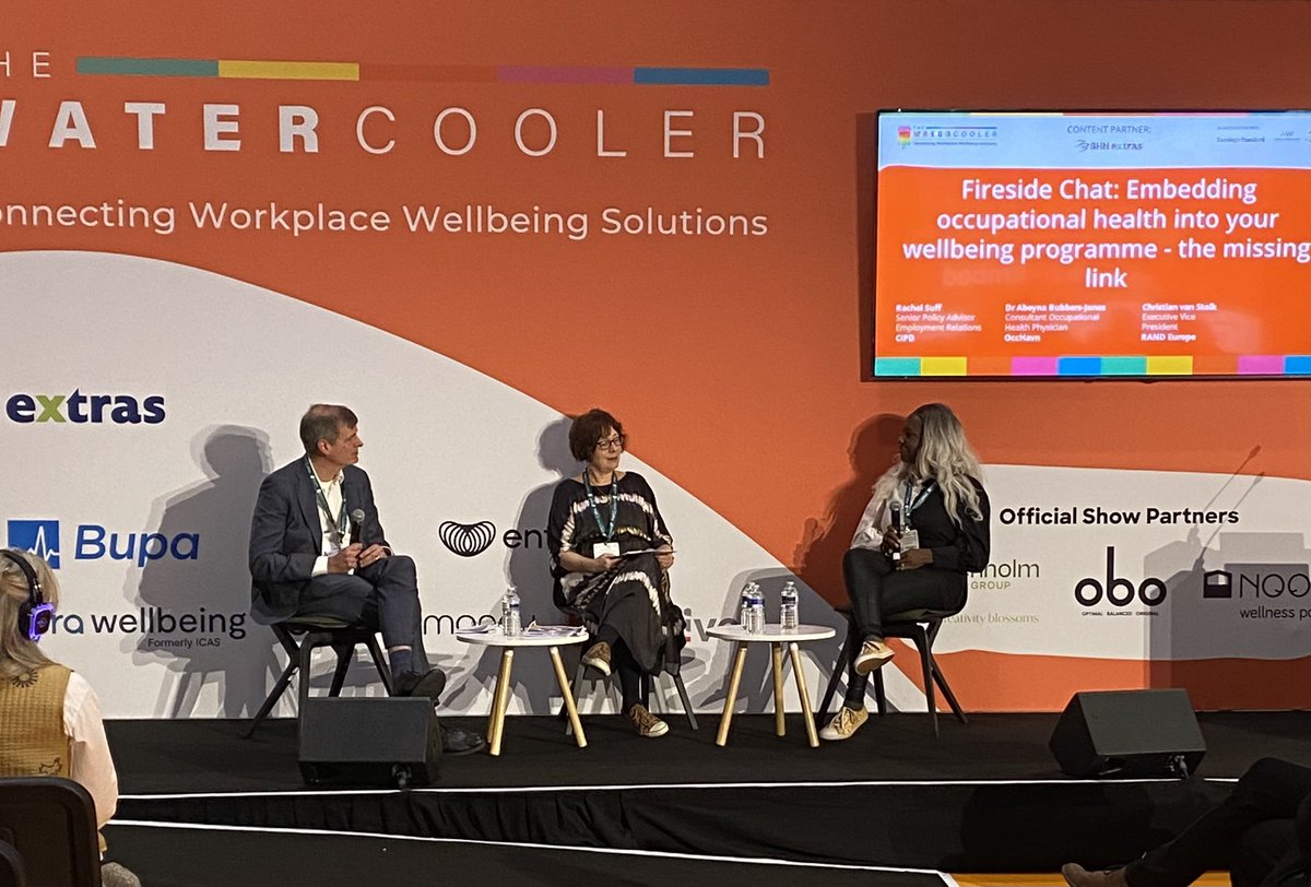 somceo's tweet photo. Embedding occupational health into your wellbeing programme.. the missing link … evidence based approach of occupational health to reduce sickness absence and improve health and wellbeing @watercoolerevnt @cipd @SOMNews https://t.co/HGB8MVlleK