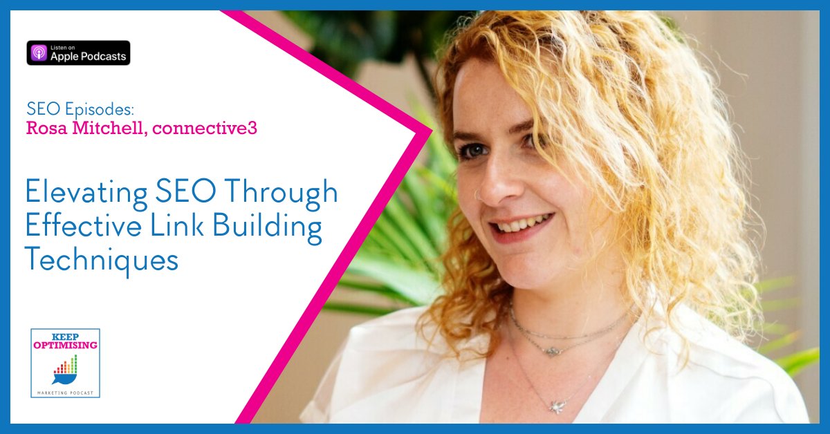 💥New Episode Now Live!💥 SEO: Link Building Tips for SEO Success with Rosa Mitchell, connective3    #ecommercemarketing  Listen & learn! keepoptimising.com/linkbuilding-s… @roromitch @Connective_3