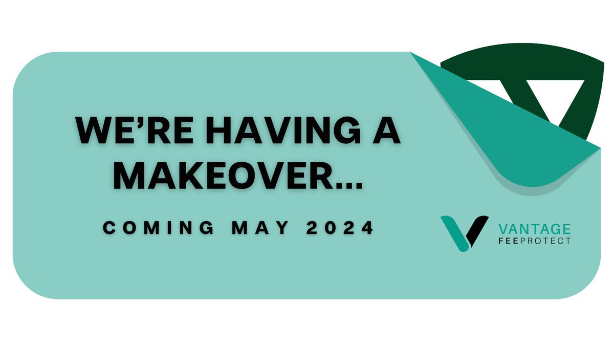 We're finalizing our new website and branding. Join our countdown to the #Makeover unveiling! 🤫

We'll maintain market-leading protection, bespoke marketing, responsive advice, and efficient claims handling. ⭐

#VantageFeeProtect #BrandLaunch #NewBeginning
