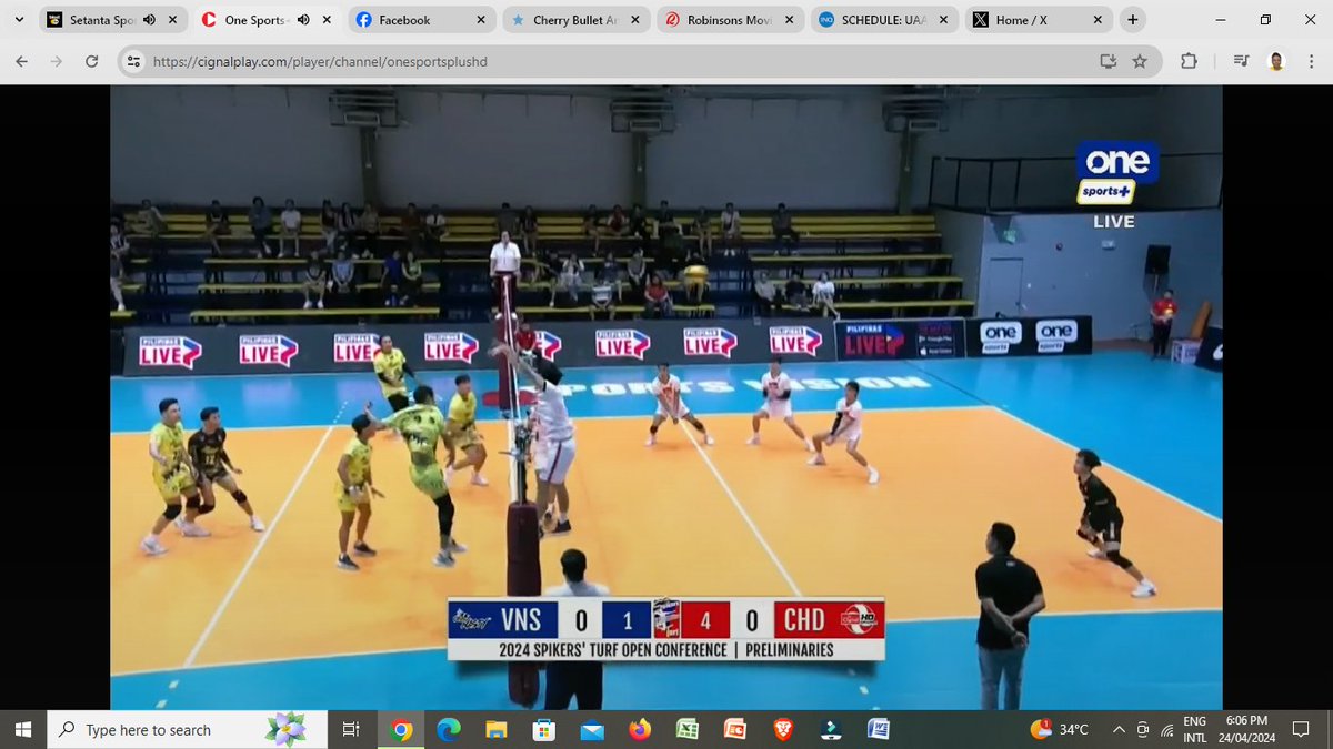 NW #SpikersTurf 2024 Open Conference [Prelims - VNS vs Cignal] (LIVE)
@spikersturf_ph @CignalTV @OneSportsPh <ONE SPORTS+>

Also available on @CignalPlay Premium 149 or Premium Plus 399 & Royal Cable Laguna ch. 307.
#SpikersTurf2024 
#WherePowerMeetsPassion