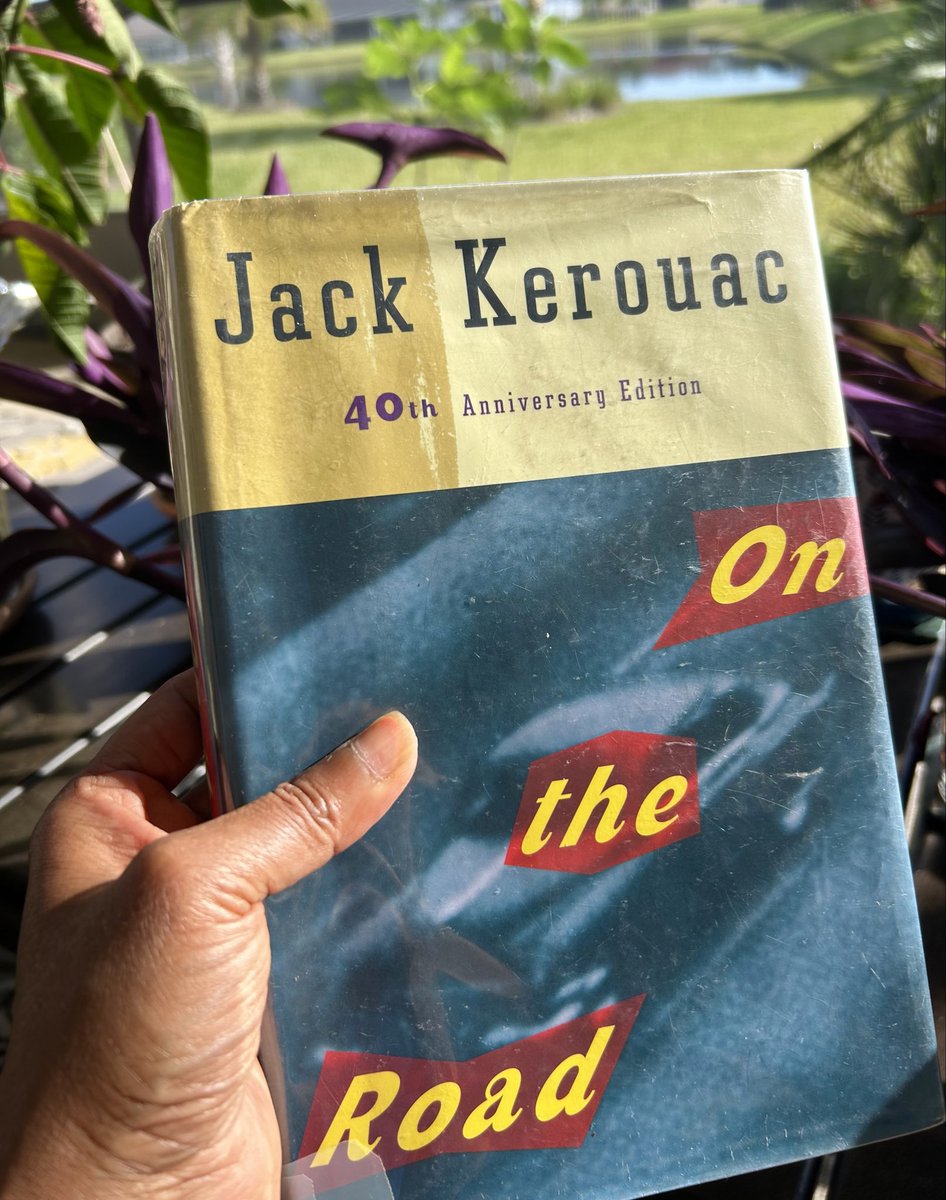 #Kerouac24 📚🐦
#OntheRoad
#JackKerouac

We were on the roof of America and all we could do was yell…across the night,eastward over the Plains, where somewhere an old man with white hair was probably walking toward us with the Word,and would arrive any minute and make us silent.