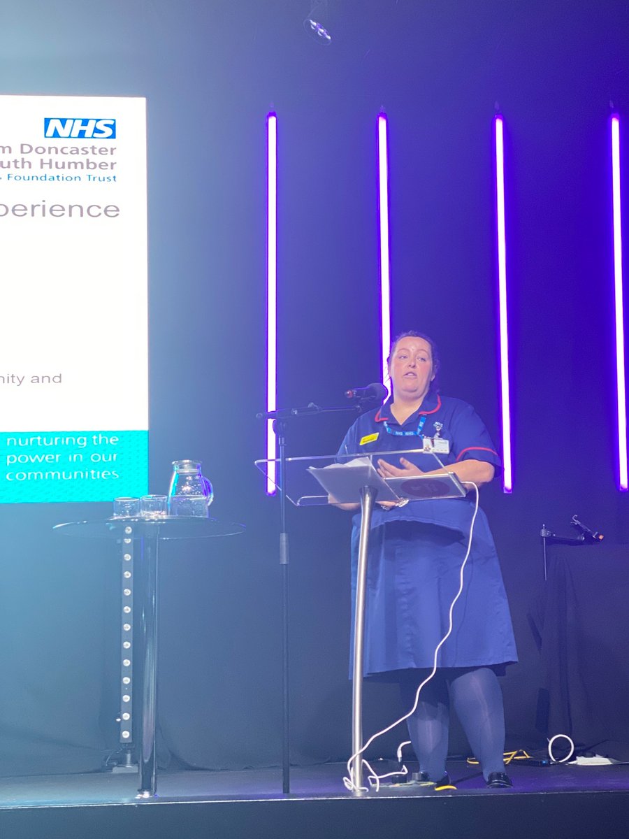 Learning from feedback #livedexperience the wonderful #Kathryn talking for a patients journey. @rdash_nhs #EOLconf2024 no decision about me without me.
