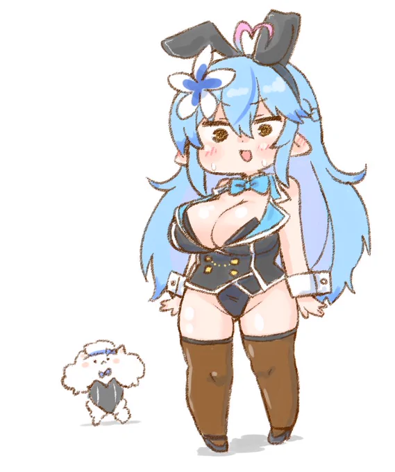 雪花バニィちゃんのラミィ衣装いいよね#LamyArt 