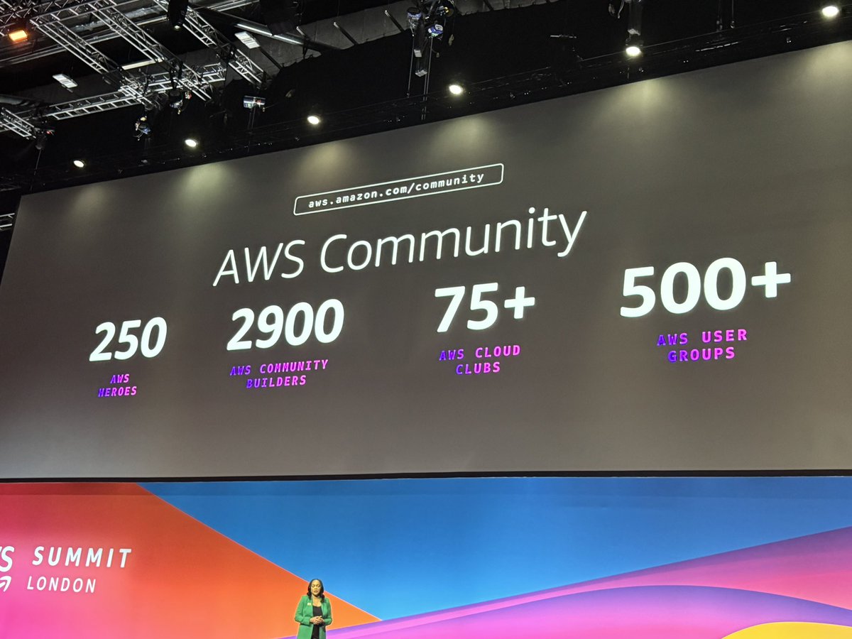 scalefactory's tweet photo. Good to see some love for the AWS Community. Find your local User Group, they’re great! https://t.co/c8A4U1doXU