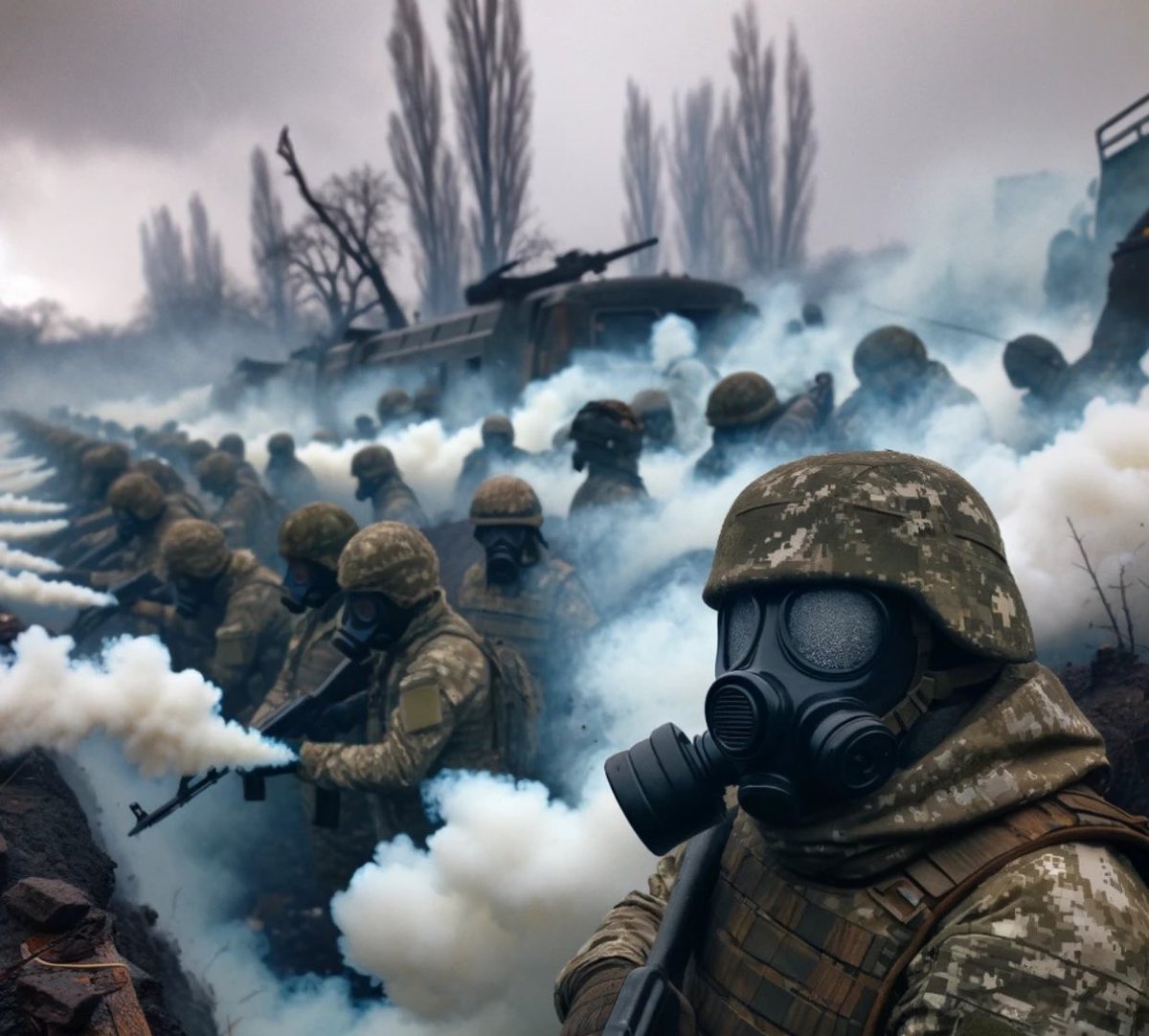 At least 900 times 🇷🇺 army has used tear gas against 🇺🇦 soldiers in the last 6 months. In total, more than 1400 such cases have been recorded since the full-scale 🇷🇺 invasion. The use of chemical weapons is a flagrant violation of the Chemical Weapons Convention, to which Russia