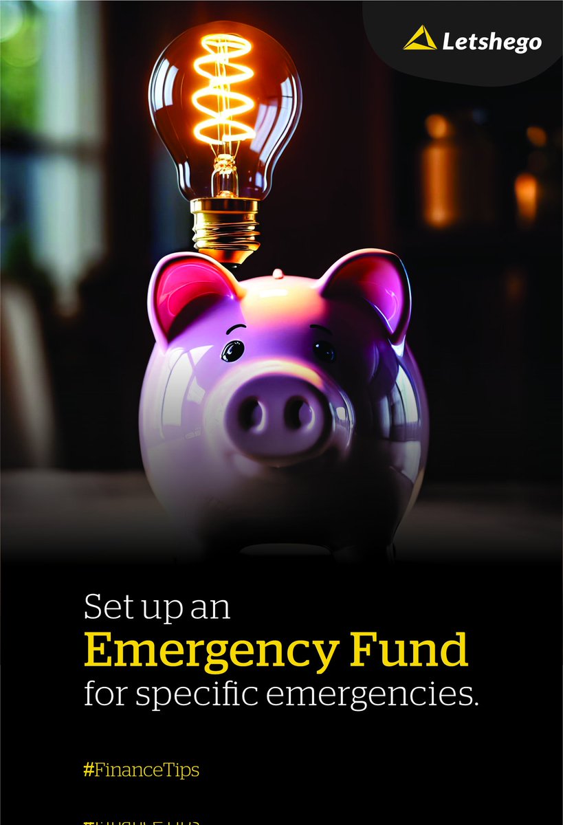 Your emergency fund will ensure that you don't get caught in a lurch in case of an emergency #FinancialTip #ImprovingLives #LetshegoGhana