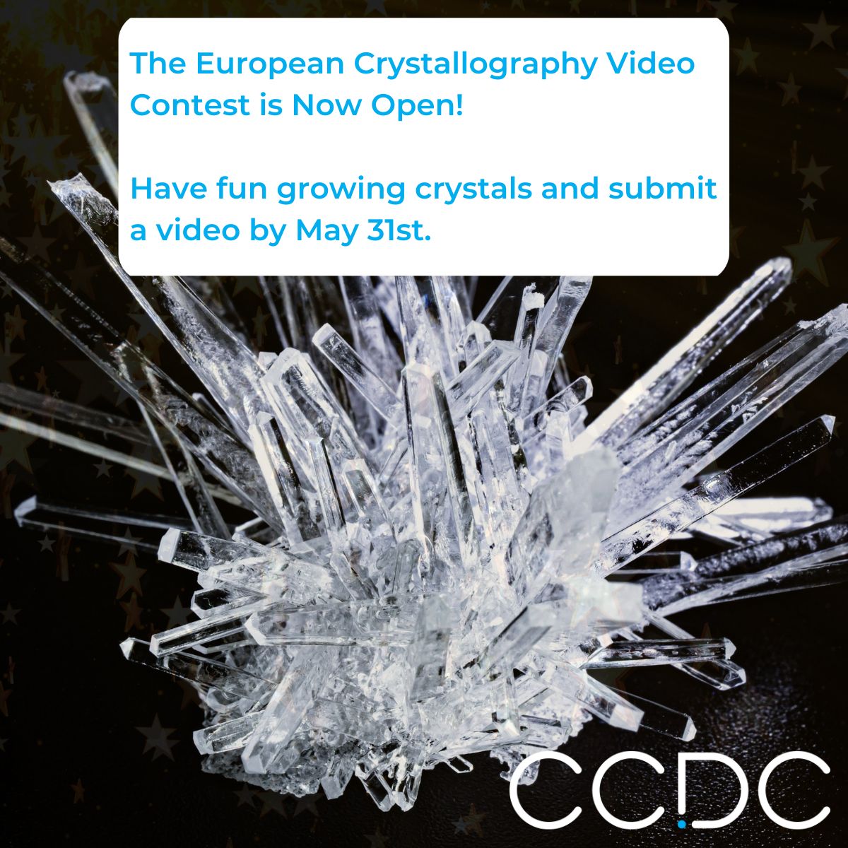 🔷 Calling all young minds across Europe! 🎥Grow some crystals and enter the European Crystallography Video Contest from @ECA_social (with support from a CCDC Engagement Grant). Deadline for entries is May 31st. ccdc-info.com/3xNVVJ3 #STEMeducation #Crystallography