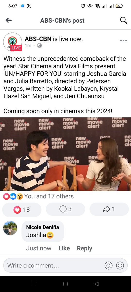 JoshliaxAnnie's tweet photo. Omg 😍💚 ayaaaan na nga #JoshLia https://t.co/KIhHSuCd5u