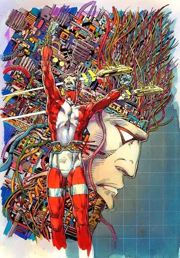 MachineMan piece by Master Barry Windsor-Smith #MachineMan You can enjoy more art by him on his official website here: barrywindsor-smith.com/story-teller/