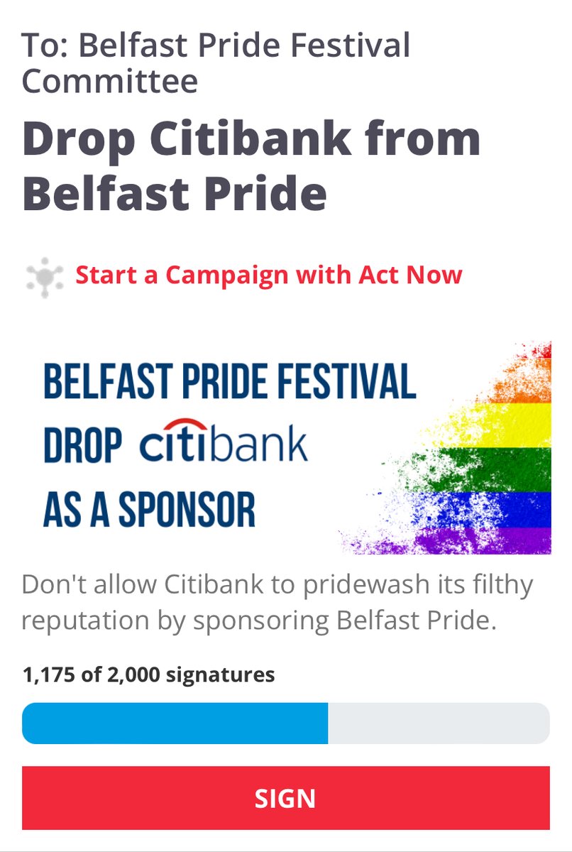 On Monday, we delivered our petition to @belfastpride  offices, demanding that they drop @citibank as a sponsor. Pride should be fossil- and genocide-free. We are waiting for a response from Belfast Pride 👀

Join nearly 1200 people and sign the petition today 🇵🇸 🏳️‍🌈🏳️‍⚧️