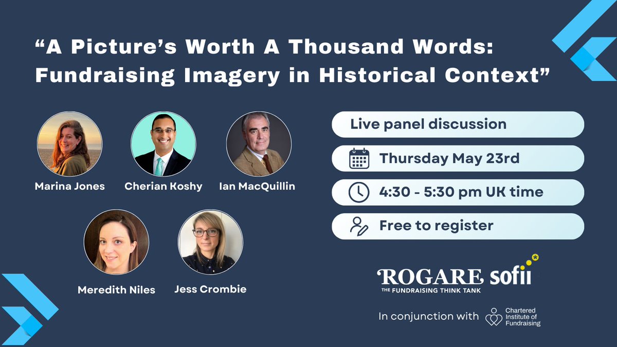 📢Coming soon: a free fundraising history webinar!  With lots of insights from past to present, you won’t want to miss this live panel discussion on the use of images throughout fundraising’s history. 🖱️Click to secure your free place for Thurs May 23rd: shorturl.at/fAF08