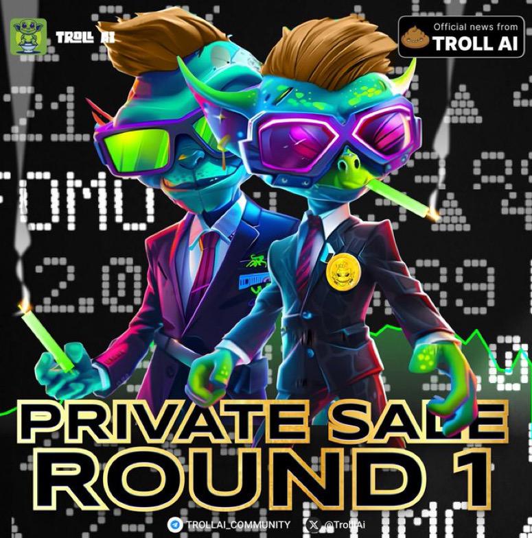 cryptoma67's tweet photo. 💥💥💥 HOT NEWS

🔥 A special opportunity for #TrollAi!

✅Based Dev No Rugs 🤩
✅The Private Sale Is Live Now Grab A Bag Now of $TRAI 
✅Contract Address⬇️

0xd2377e84C088c9f9eA5B18c3A1CdCb611d089DcE

⏳ Duration: 8:00 a.m. UTC to 2:00 p.m. UTC April 24

👉👉👉 Don't miss out and follow us for further updates.

🌐 Website: https://t.co/k9oMo7jxAj
❌ Twitter: https://t.co/JwKkSzO1Lp
⚔️ Telegram: https://t.co/tI7pHxd4R0
#memecoins #trollai #bsc #trollcoin #meme #trollai #coin #Trend #Newsnight