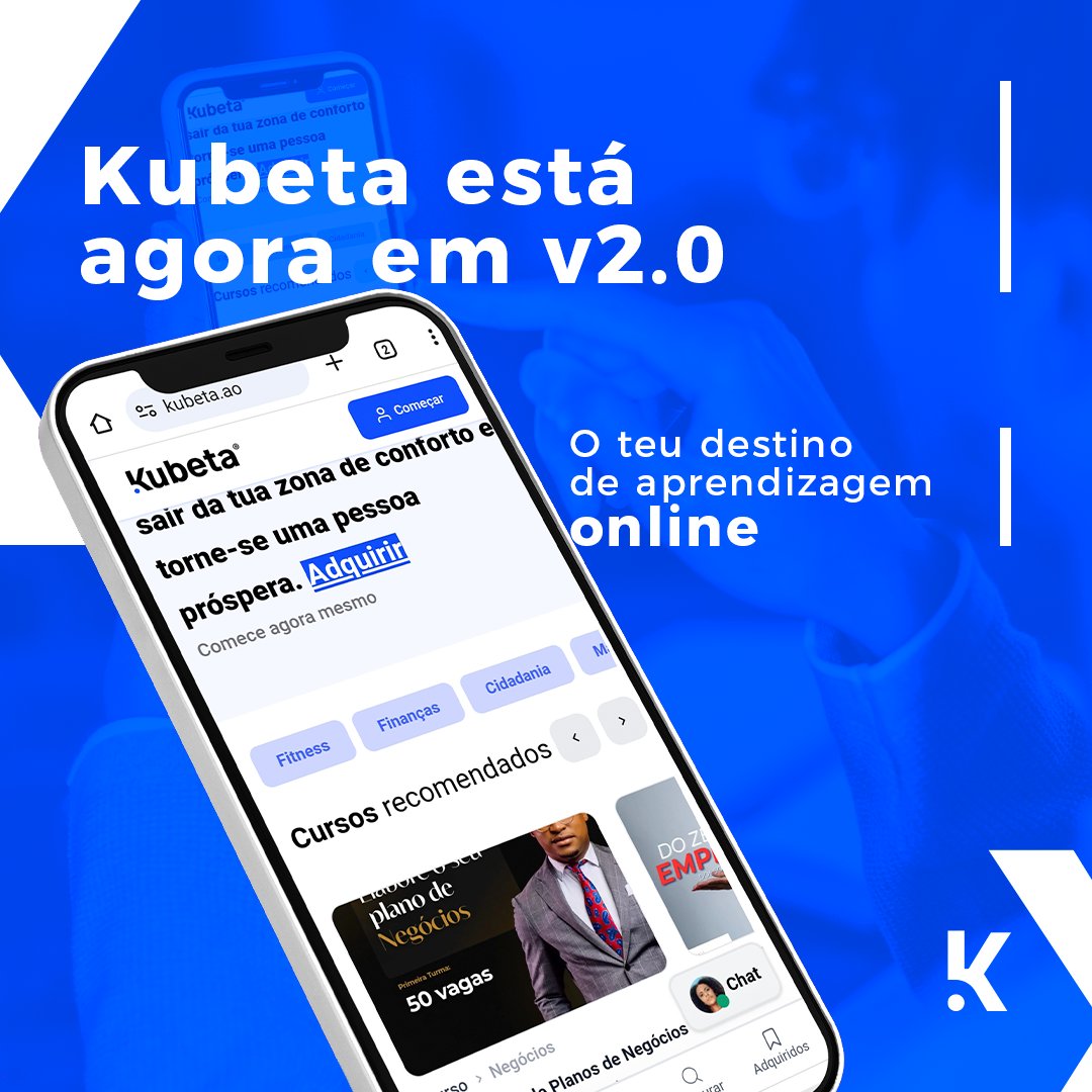 Kubeta está agora em v2.0 

Estamos entusiasmados em apresentar a Kubeta 2.0, com uma interface renovada e funcionalidades adicionais para tornar a tua experiência de aprendizagem ainda mais incrível. 

Visita já a Kubeta 2.0 em kubeta.ao.

#kubeta_ao #cursosonline