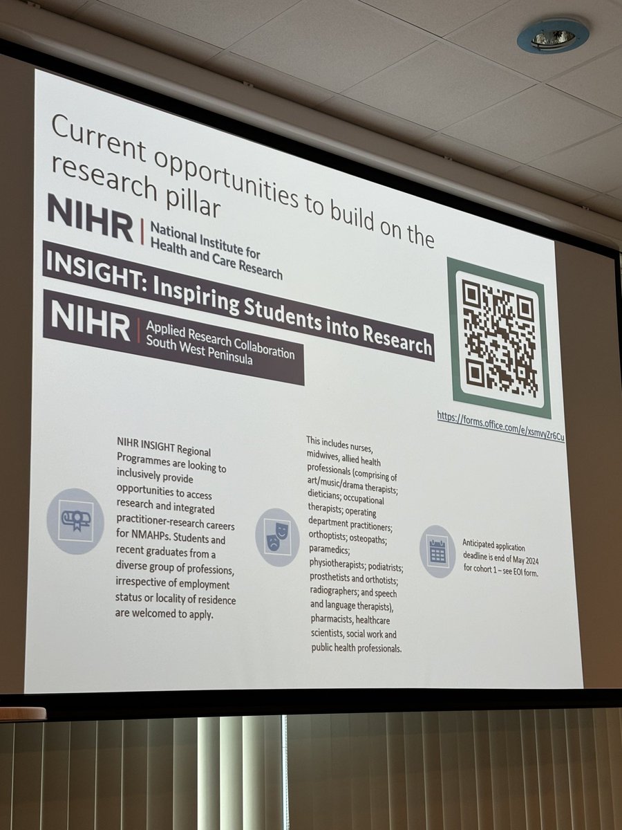 Great to hear ⁦<a href="/LisaBunnPT/">Lisa Bunn PhD</a>⁩ talking about the brand new regional  ⁦⁦<a href="/NIHRresearch/">National Institute for Health and Care Research</a>⁩ INSIGHT Awards