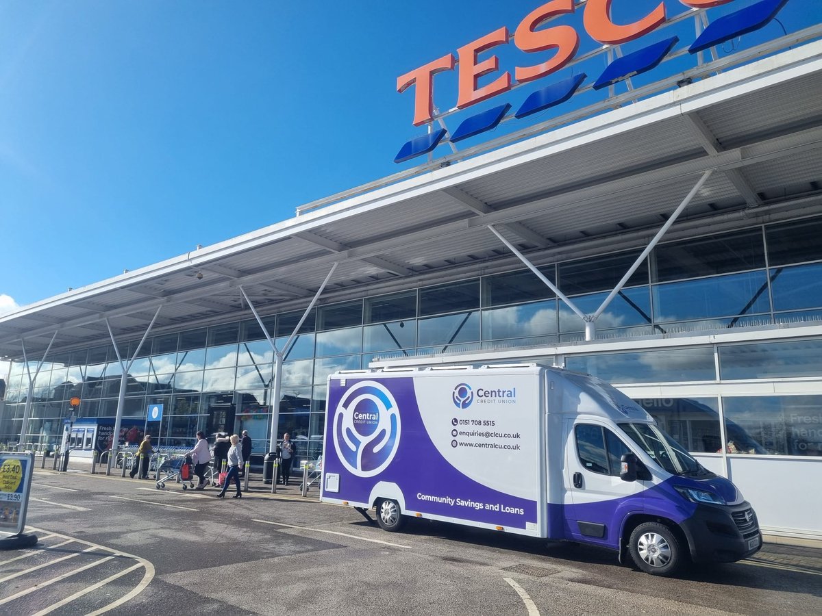 Our mobile office is at Tesco on Deysbrook Lane (L12 4YL) until 2pm today. ⏰

Meet the team and get advice and information about the credit union. 🤩

#creditunion #mobileoffice