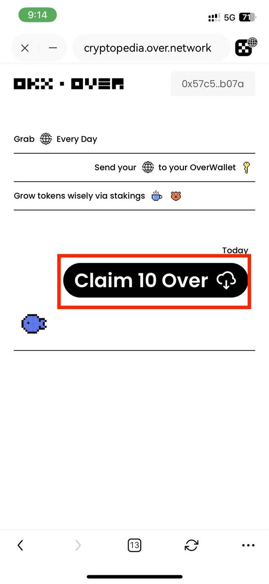 2⃣获取OVER 测试网代币

🧵（1/3）
🔷下载并注册Over Protocol

下载链接：over.network/overwallet
安装完成后，输入邮箱进行注册 然后输入密码等，最后会生成一个钱包（在设置中保存你的助记词）

P1

🧵（2/3）
🔷验证OKX Web3钱包用户

①在手机端中进入活动页面…