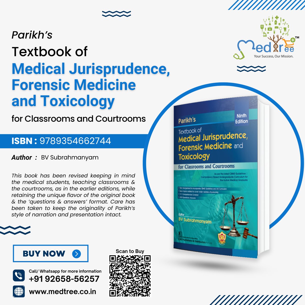 Parikh Textbook of Medical Jurisprudence, Forensic Medicine & Toxicology
Buy Now: medtree.co.in/product/parikh…

#forensicmedicine #forensicscience #medicine #forensic #pathology #forensicpathology #mbbs #forensictoxicology #Parikhforensicmedicine #cbspublication #MedTree #medtreeindia