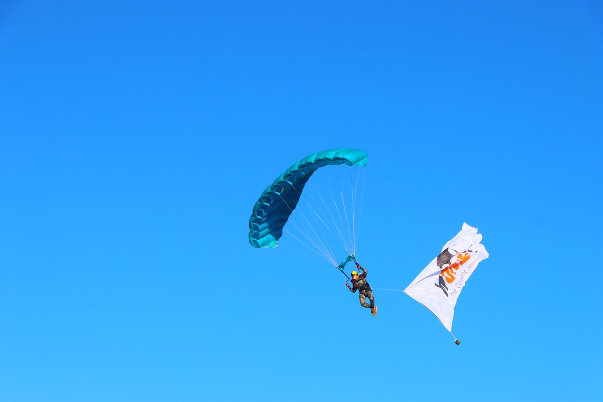 Landing in style at ZITF! We spotted a high flyer with our flag! #ZITF2024