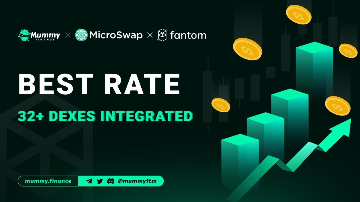 PepperCerdarJr's tweet photo. 🌟 Exciting times ahead! With the latest update to their swap function in collaboration with
@microswaporg
, users can now enjoy top-notch rates, integrated with 32 DEXes, and utmost security. 📷https://t.co/tBFmzg0hV9 #Fantom #DeFi #MMY $MMY #microswap https://t.co/X8e40TVbOV