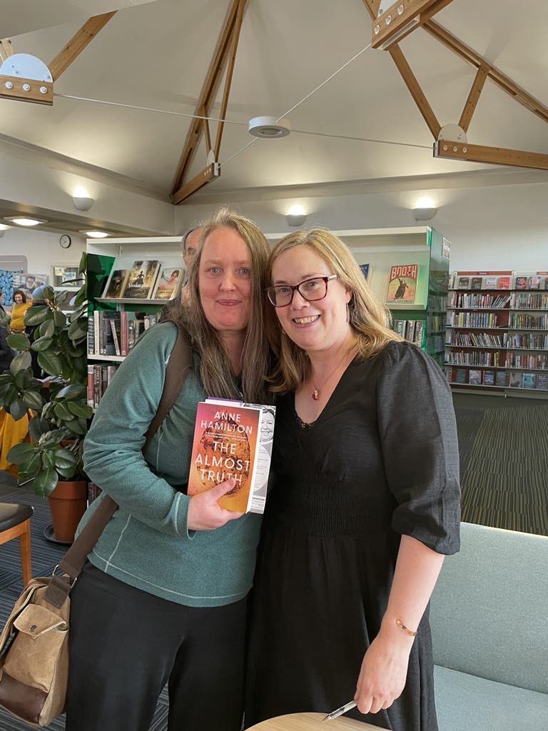 So great to go along to @AnneHamilton7 launch for #TheAlmostTruth It was hugely well attended, lively and exciting. Grab a copy of this great book: The Almost Truth: an extraordinary novel based on real events amzn.eu/d/6wQNSCZ #WritingCommmunity #booklovers