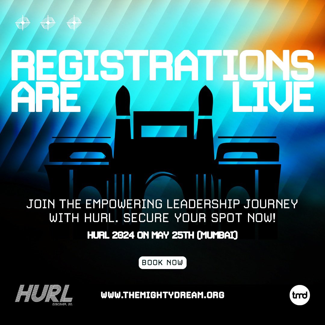 What are you waiting for!? Go register now and we will a see you on 25th May!

#hurl2024 #hurlconference #mumbai #leadership #leadershipconference