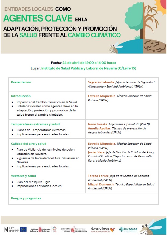 Comienza la jornada en #Pamplona en el marco de #LIFE_IP_NAdapta_CC 🇪🇺👇

📑#EELLAgentesClaveCC

#HCCN #KLINA #ISPLN #NASUVINSA #Lursarea #DRyMA #Adaptación #CambioClimático #Salud #LIFEAmplifiers #LifeProgramme #LifeProjects #Navarra #NavarraInEurope