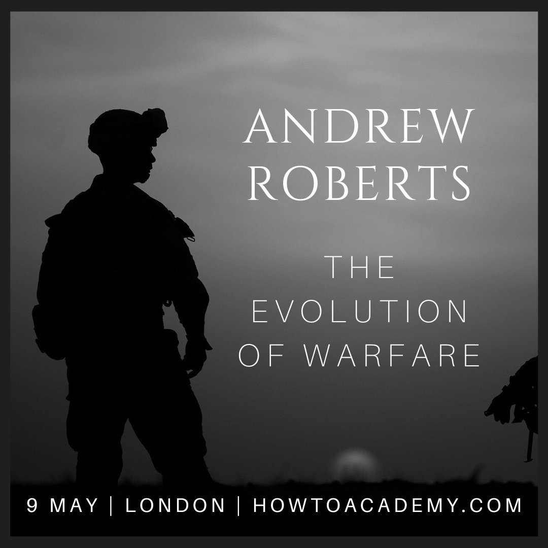 What can we learn from the past to navigate an increasingly perilous world? Join @aroberts_andrew for the story of warfare from 1945 to the present day. Thu, 9 May | 6:45pm | London Tickets: howtoacademy.com/events/andrew-…