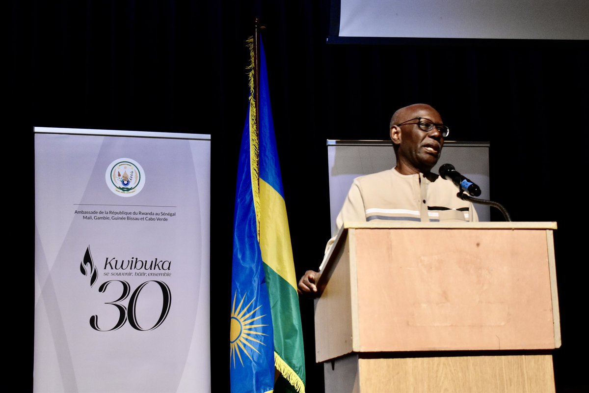 ISDakar's tweet photo. Our Secondary school organized a “Café Literaire” on the commemoration of the genocide against the Tutsis. We were honored to host distinguished guests including author Boubacar Boris Diop, &amp; His Excellency Jean Pierre Karabaranga, Rwanda Ambassador to Senegal #ISDakar #Kwibuka https://t.co/CVKutWG8Da