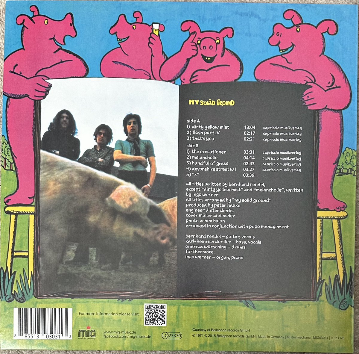 Formed in Rüsselsheim, ‘68, until ‘74 Released 1 album in ‘71 on ‘Bacillus Records’ For some, a Krautrock holy grail… …with unusual spaced-out heavy improvisation, experimental abstract & ferocious riffs, ambient semi-acoustic trips & chanting… Highlight of German psych…