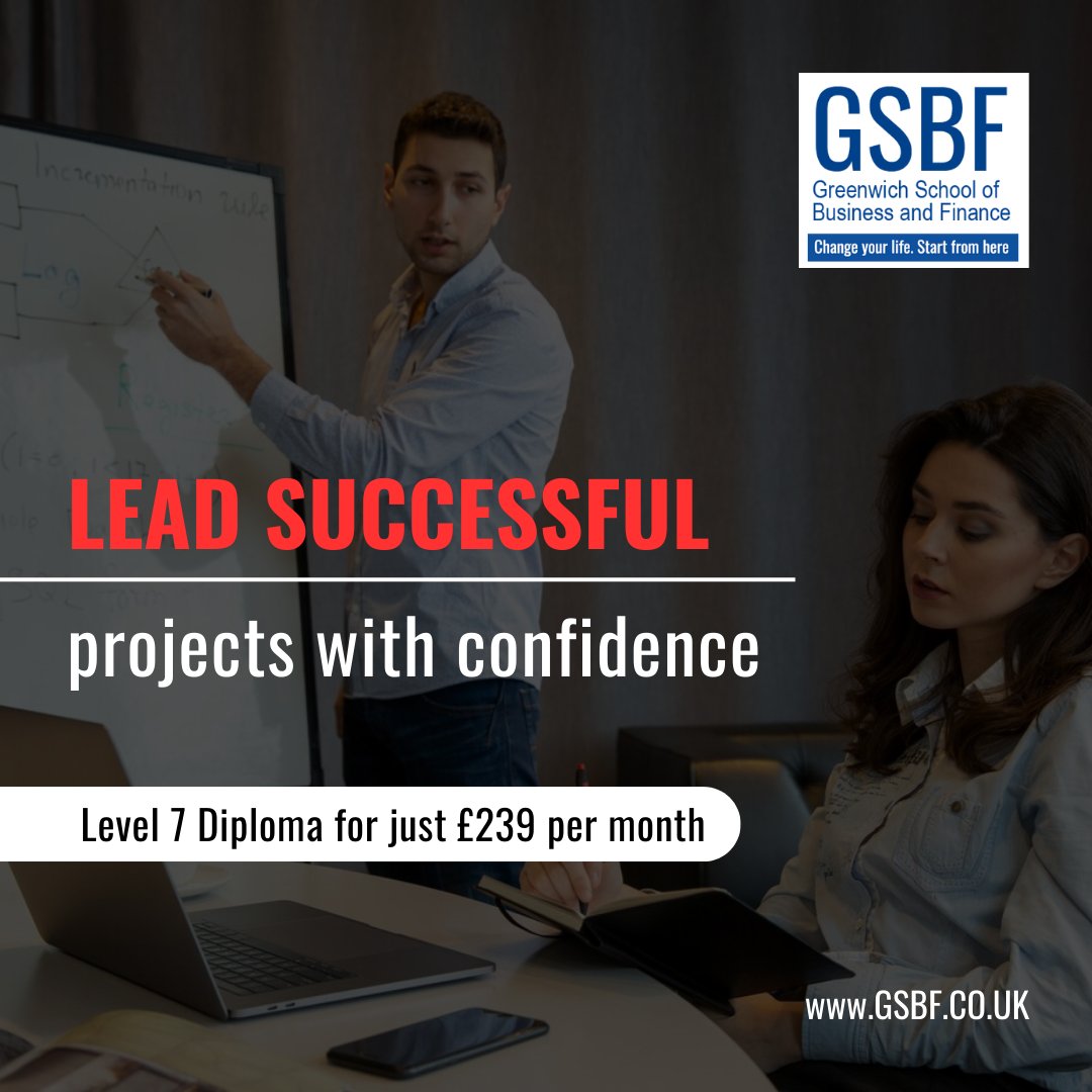 Ready to lead projects to success? Our Level 7 Diploma in Project Management is your ticket!   #GSBF #ProjectManagement #CareerProgression #SkillsEnhancement #ProfessionalDevelopment #FutureLeaders #CertificationJourney' bit.ly/3vMqiPp