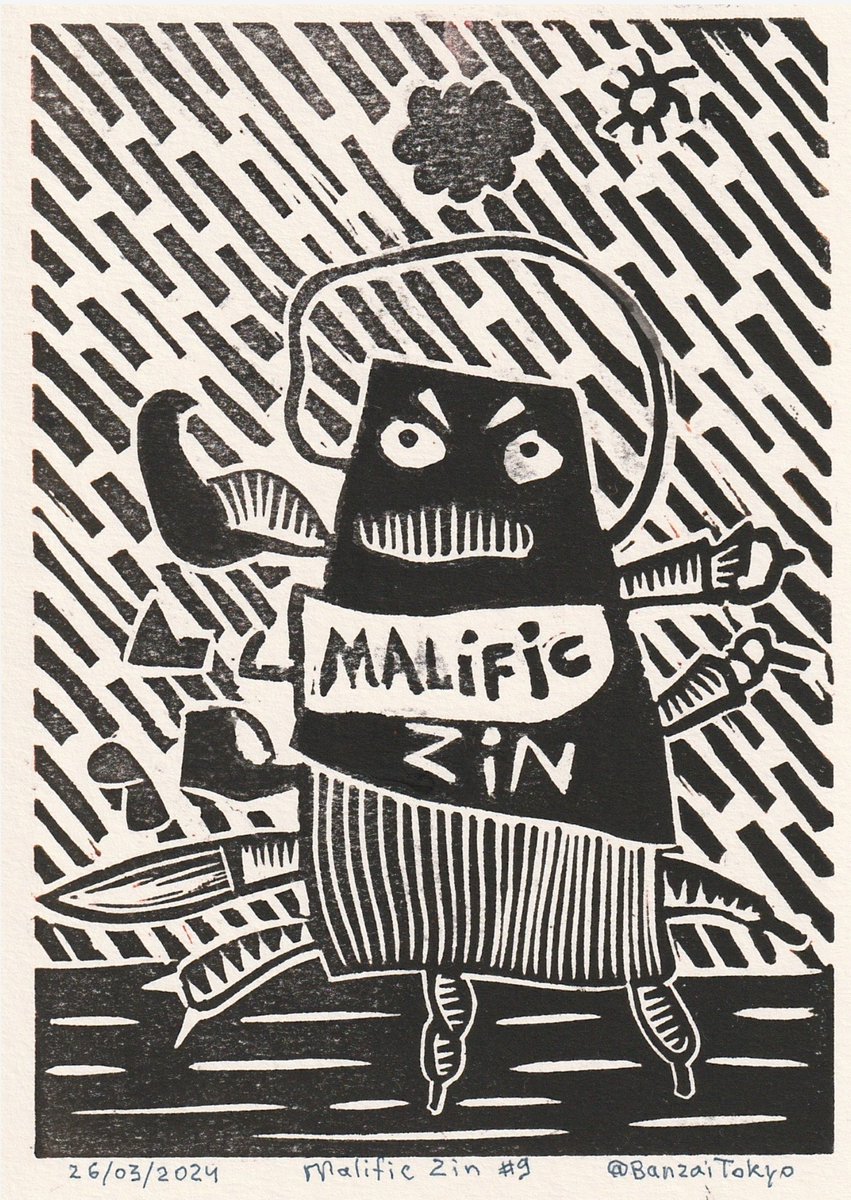 SimonRobain's tweet photo. I have just collected "Malific Zin #9" by @BanzaiTokyo  on @objktcom 

Ps il est magnifiquement malifique :D https://t.co/b9UfdRYFhs