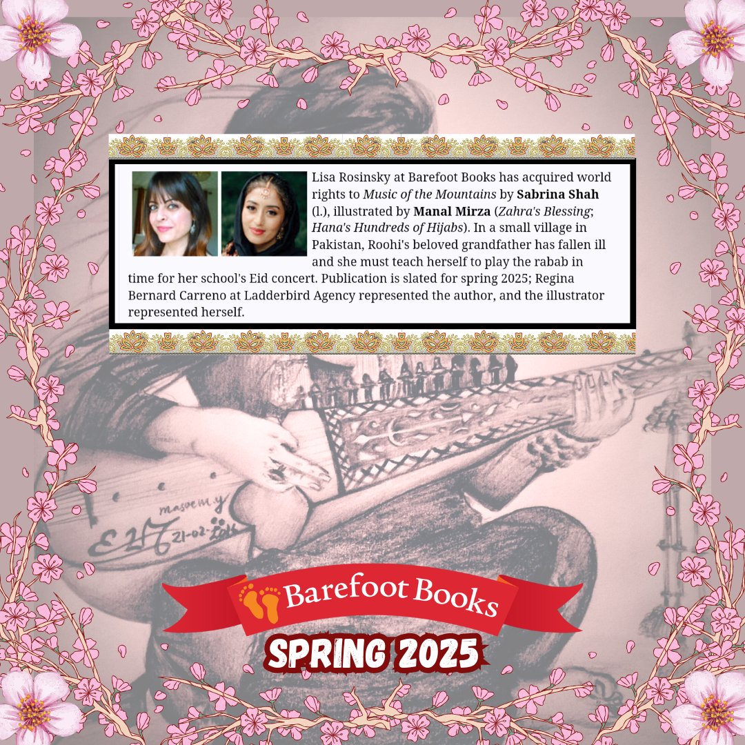 I've waited my whole life for this. I'm happy to announce my debut picture book will be out in spring 2025 with the amazing team that is @BarefootBooks. Thank you to Lisa for believing in my story and giving it such love. I can't wait to see how @manal_mirza_ brings this to life