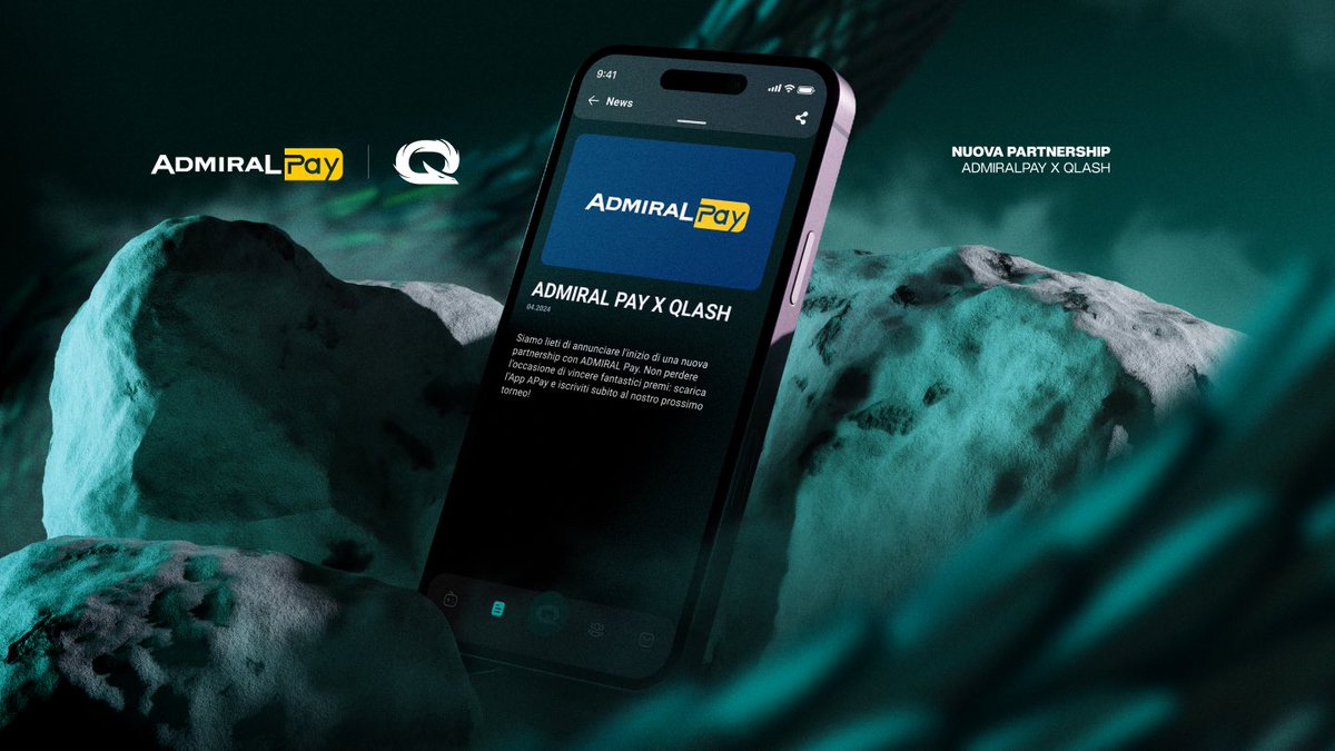 QLASH (@qlash_esports) on Twitter photo ๐ฎ๐น Siamo entusiasti di annunciare l'avvio di una nuova partnership con ADMIRAL Pay ๐
Dal 1 Maggio potrai partecipare alle leaderboard mensili ADMIRAL Pay direttamente all'interno della <a href="/QLASH_App/">QLASH App</a> , iscrivendoti ai tornei per i seguenti giochi:
๐ Clash Royale
โฝ๏ธ EA FC
โฝ๏ธ ๐ฎ๐น Siamo entusiasti di annunciare l'avvio di una nuova partnership con ADMIRAL Pay ๐
Dal 1 Maggio potrai partecipare alle leaderboard mensili ADMIRAL Pay direttamente all'interno della <a href="/QLASH_App/">QLASH App</a> , iscrivendoti ai tornei per i seguenti giochi:
๐ Clash Royale
โฝ๏ธ EA FC
โฝ๏ธ