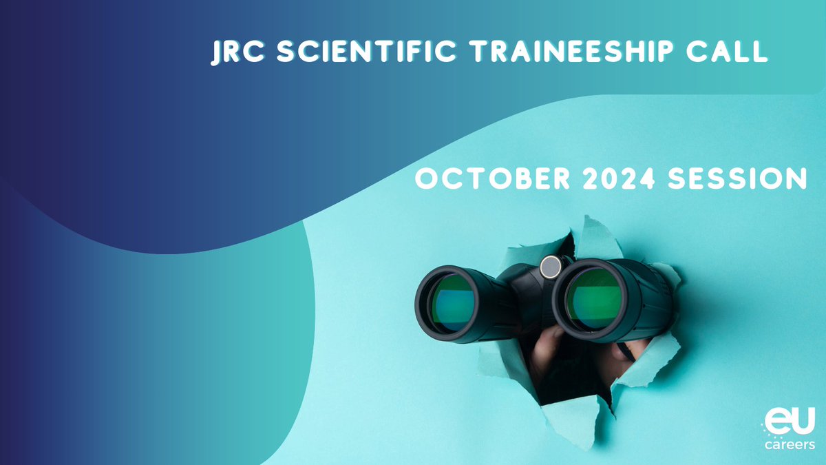 EPSO (@eu_careers) on Twitter photo ❗Calling all graduates looking for a scientific traineeship!
<a href="/EU_ScienceHub/">EU_ScienceHub</a> has opened its call for the October 2024 session.👩🔬🔬👨🔬
🔗 bit.ly/3UbJEp6
📄 Our guide for a smooth application: bit.ly/3UeyBvf
⏰ 21 May 2024
#EUCareers #EUTraineeship ❗Calling all graduates looking for a scientific traineeship!
<a href="/EU_ScienceHub/">EU_ScienceHub</a> has opened its call for the October 2024 session.👩🔬🔬👨🔬
🔗 bit.ly/3UbJEp6
📄 Our guide for a smooth application: bit.ly/3UeyBvf
⏰ 21 May 2024
#EUCareers #EUTraineeship