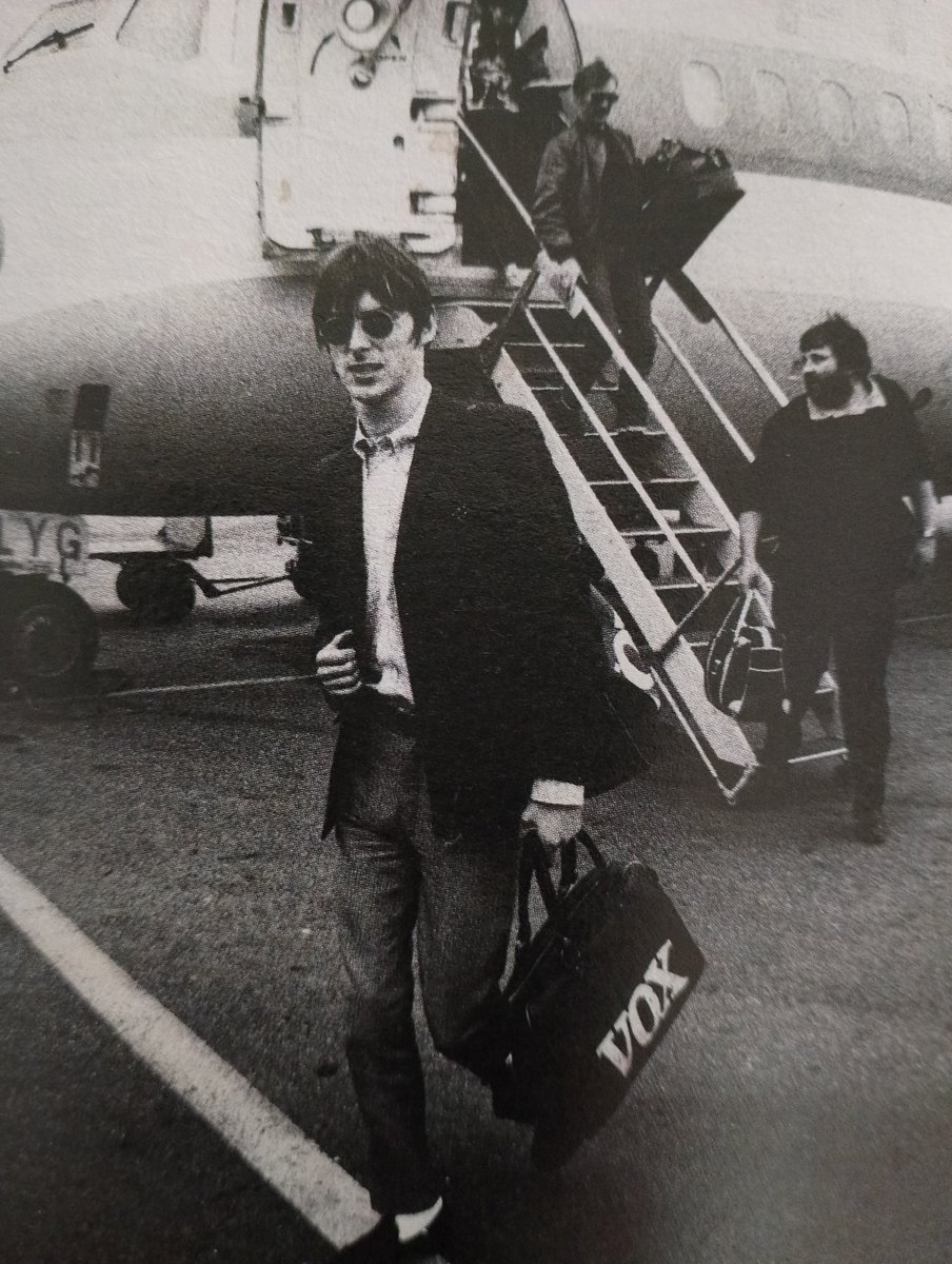 Paul Weller at the airport way back in, oooh must be the '90s...