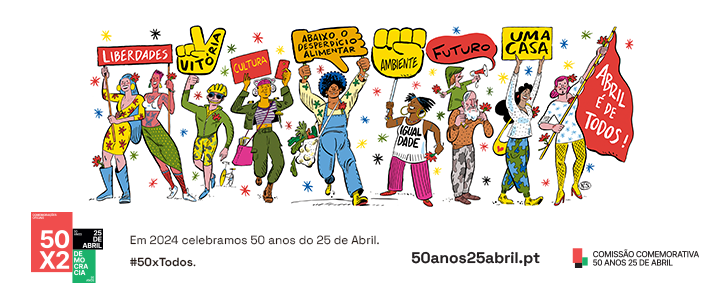 𝟮𝟱 𝗱𝗲 𝗔𝗯𝗿𝗶𝗹 | 𝟱𝟬 𝗮𝗻𝗼𝘀 Neste dia em que celebramos os 50 anos do 25 de Abril, conheça as iniciativas em todo o mundo apoiadas pelo Camões, I.P. 👇 instituto-camoes.pt/sobre/comunica… #50anos25abril