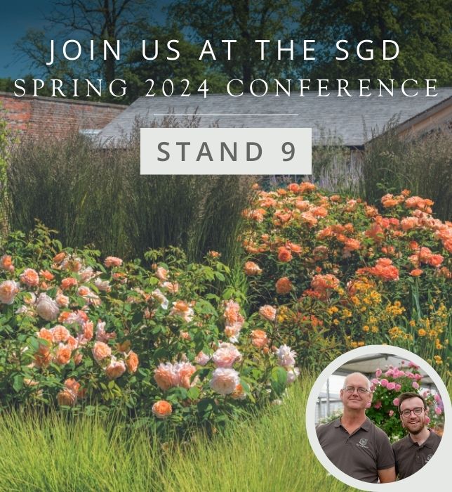 We're thrilled to announce our participation in The Spring Garden Conference. Discussions will be led by guest speakers delving into the theme, 'Between a rock and a soft place', as they explore sustainable practices and environmental impact. #DavidAustinRoses