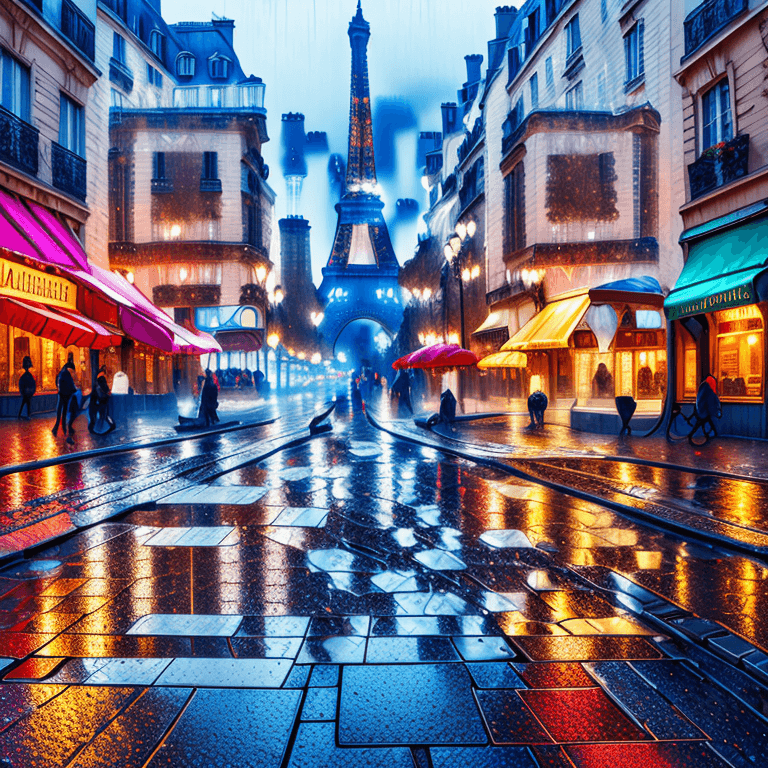 Paris at night QR code art #Paris  #QRcode #art