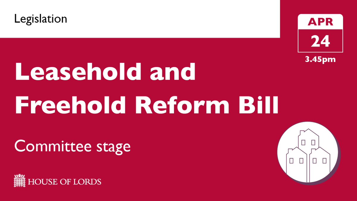 #HouseOfLords continues detailed check of the #LeaseholdReformBill with shared ownership in the spotlight.

➡️ Watch online from 3.45pm at the link in our bio