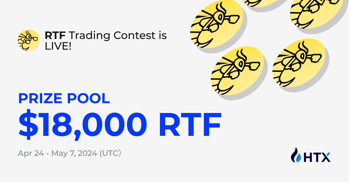 🥊Are You Ready To Fight? Trade $RTF on #HTX Spot Market, Win a share of $18,000 RTF! @RTFight_App Join >> htx.co.si/support/en-us/…