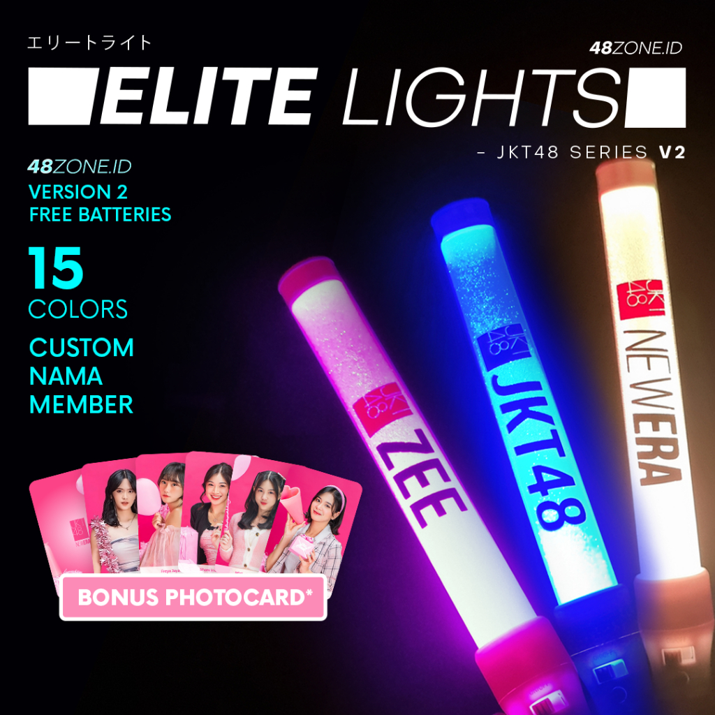 48ZONE_ID's tweet photo. Buat yang kelupaan beli Light Stick JKT48 buat Gradcon Shani Last Voyage! Mimin mau bikin opsi bisa COD langsung di venue Tennis Indoor Senayan nih. Ada yang mau? Bagi yang mau langsung wa mimin dgn klik https://t.co/AjC2ztRQii

Buat yg mau cek review:
https://t.co/CkOW9SwkJv https://t.co/6P1r2UPRkr